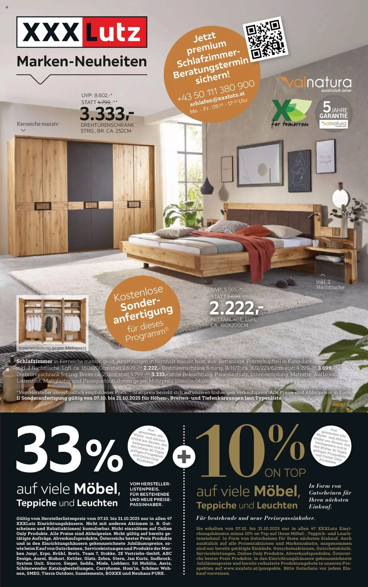  XXXLutz Schlafzimmer und Wohnraum ab (07.10.2025 - 21.10.2025) - Seite 1