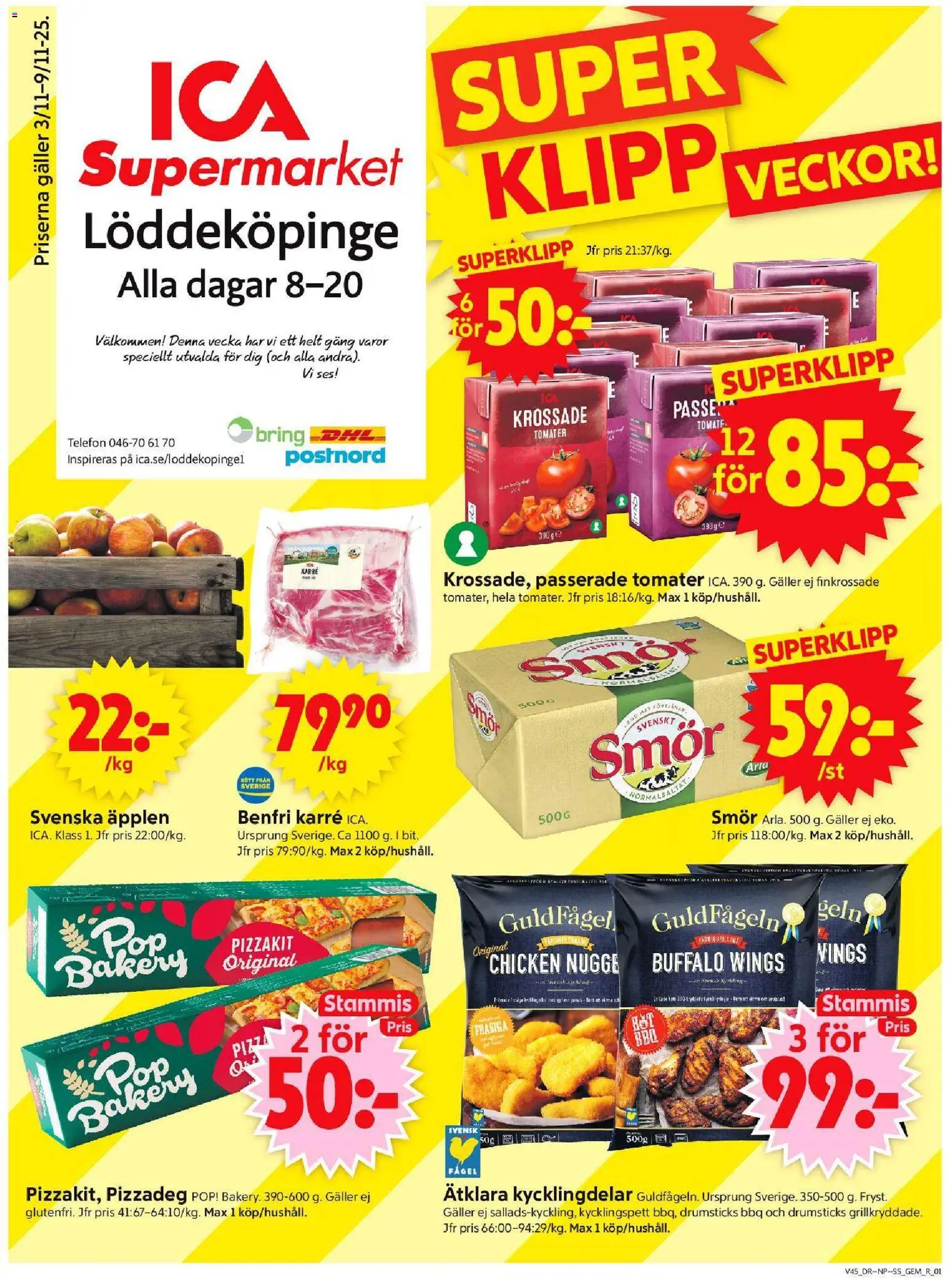 Förhandsgranska reklamblad Löddeköpinge från butik ICA Supermarket gäller från 03/11/2025