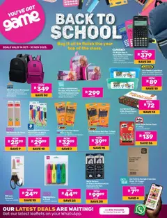 Preview of Game Back To School valid 14/10/2025