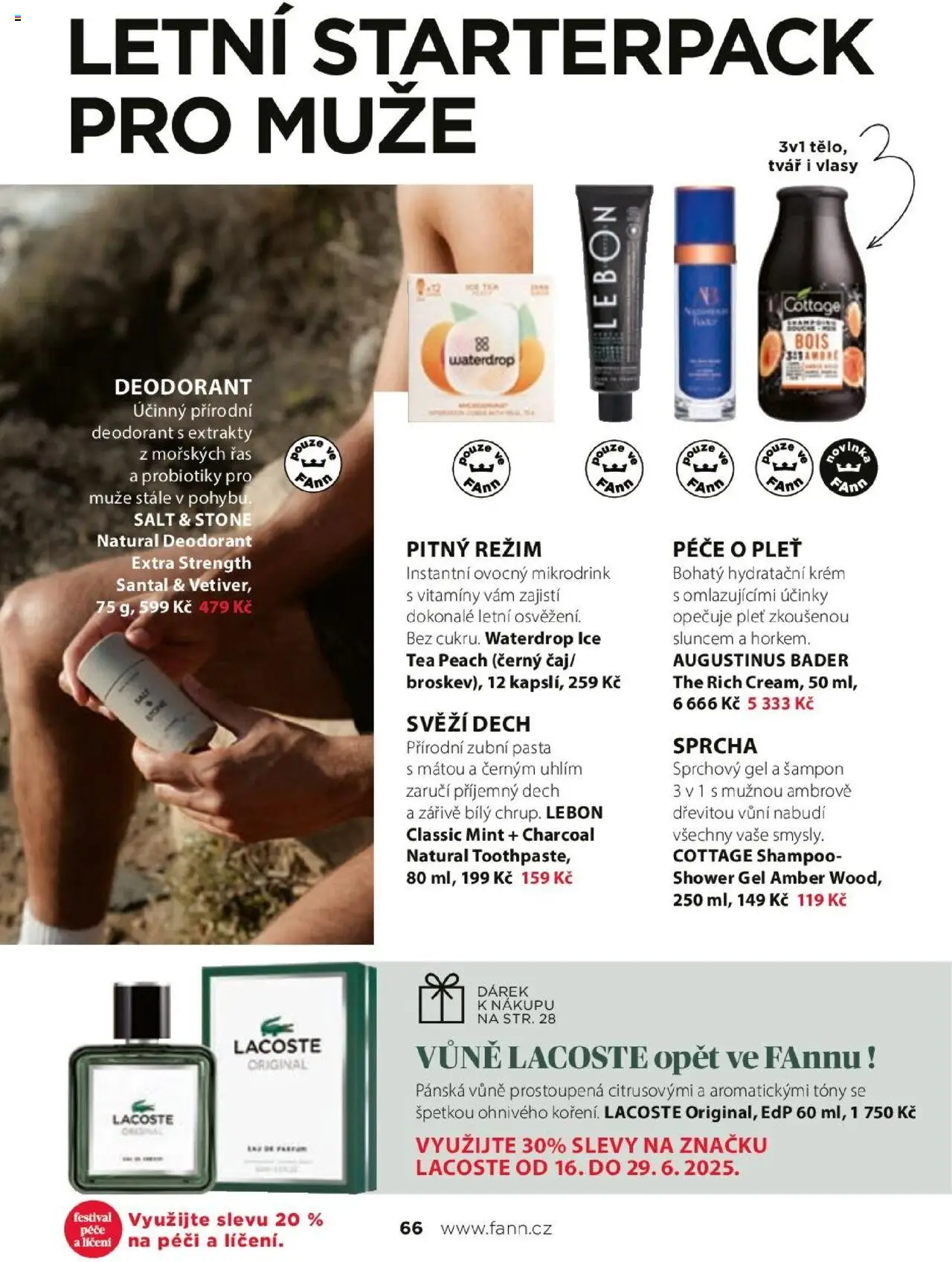  FAnn parfumerie Katalog léto 2025 (od pátku 30.05.2025) - strana 66 - Cottage, Sprchový gel, Sprcha, Šampon, Ice tea, Krém, Hydratační krém, Zubní pasta