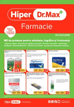 Previzualizarea de cataloage: Dr.Max Catalog - Hiper-farmacii valabil de la 01.01.2026