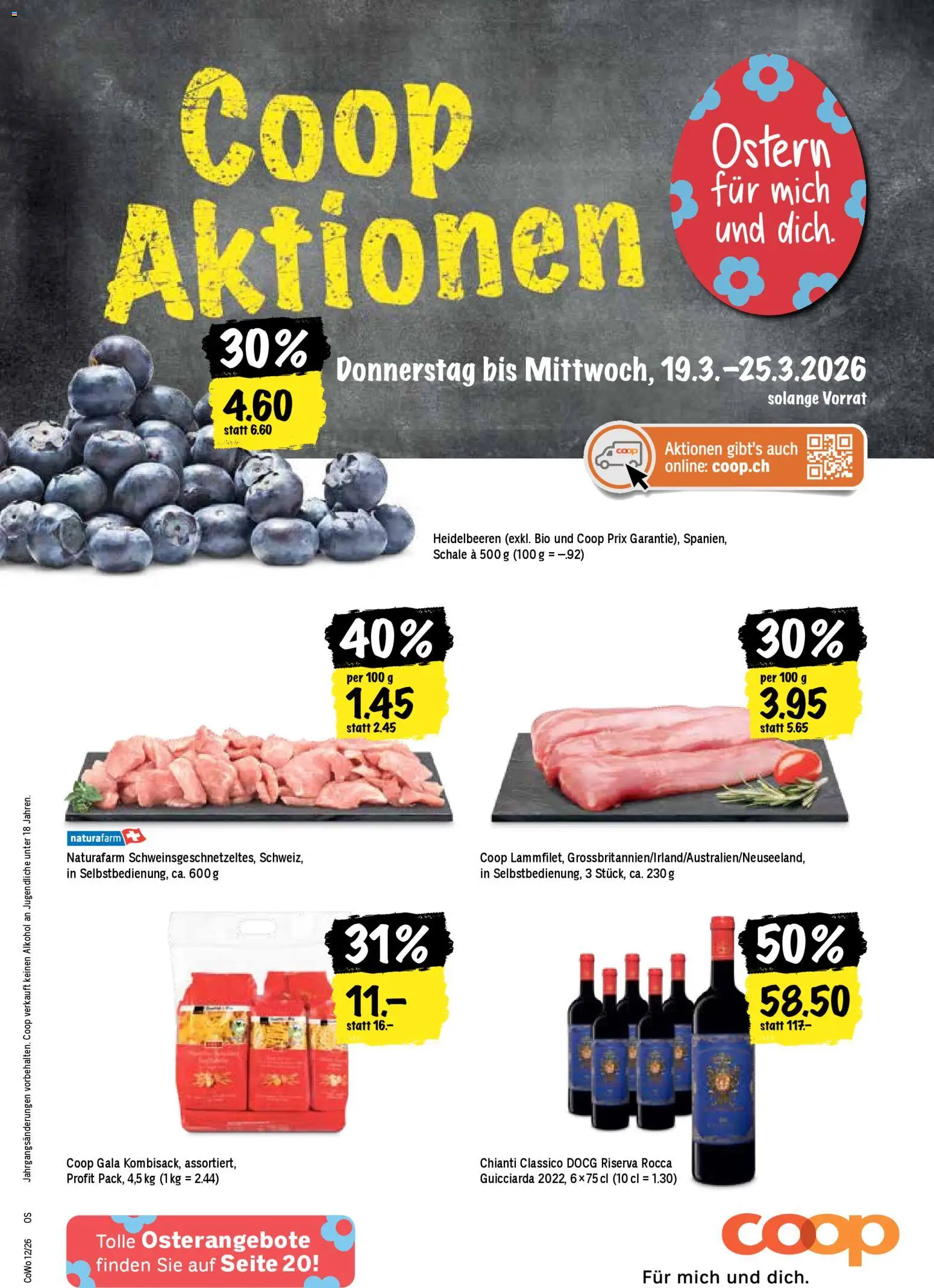 Vorschau des Merkblatts Coop aktionen vom Shop Coop gültig von 19.03.2026 bis 25.03.2026
