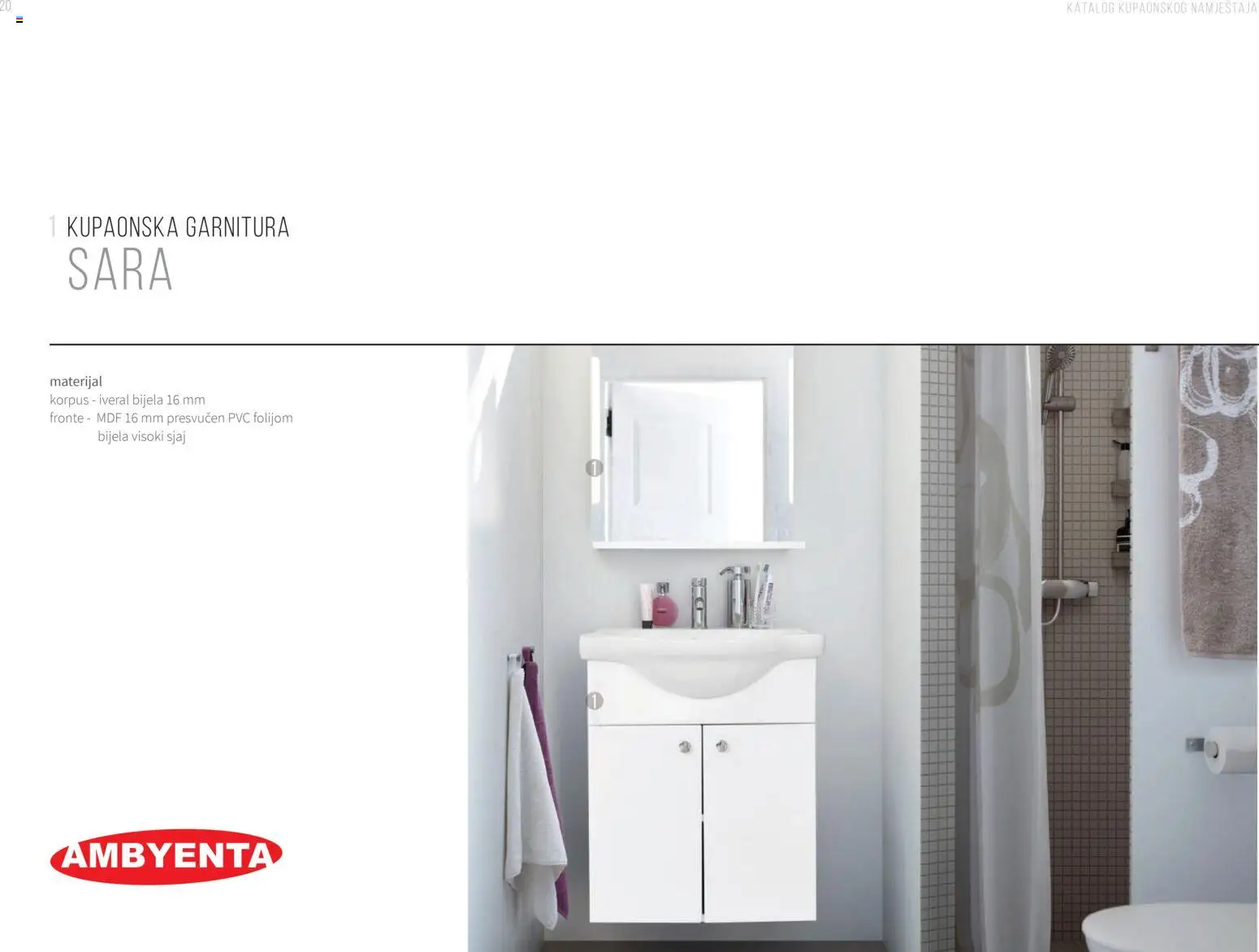 Pregled letka Katalog Kupaonski namještaj trgovine AMBYENTA vrijedi od 2025.10.01