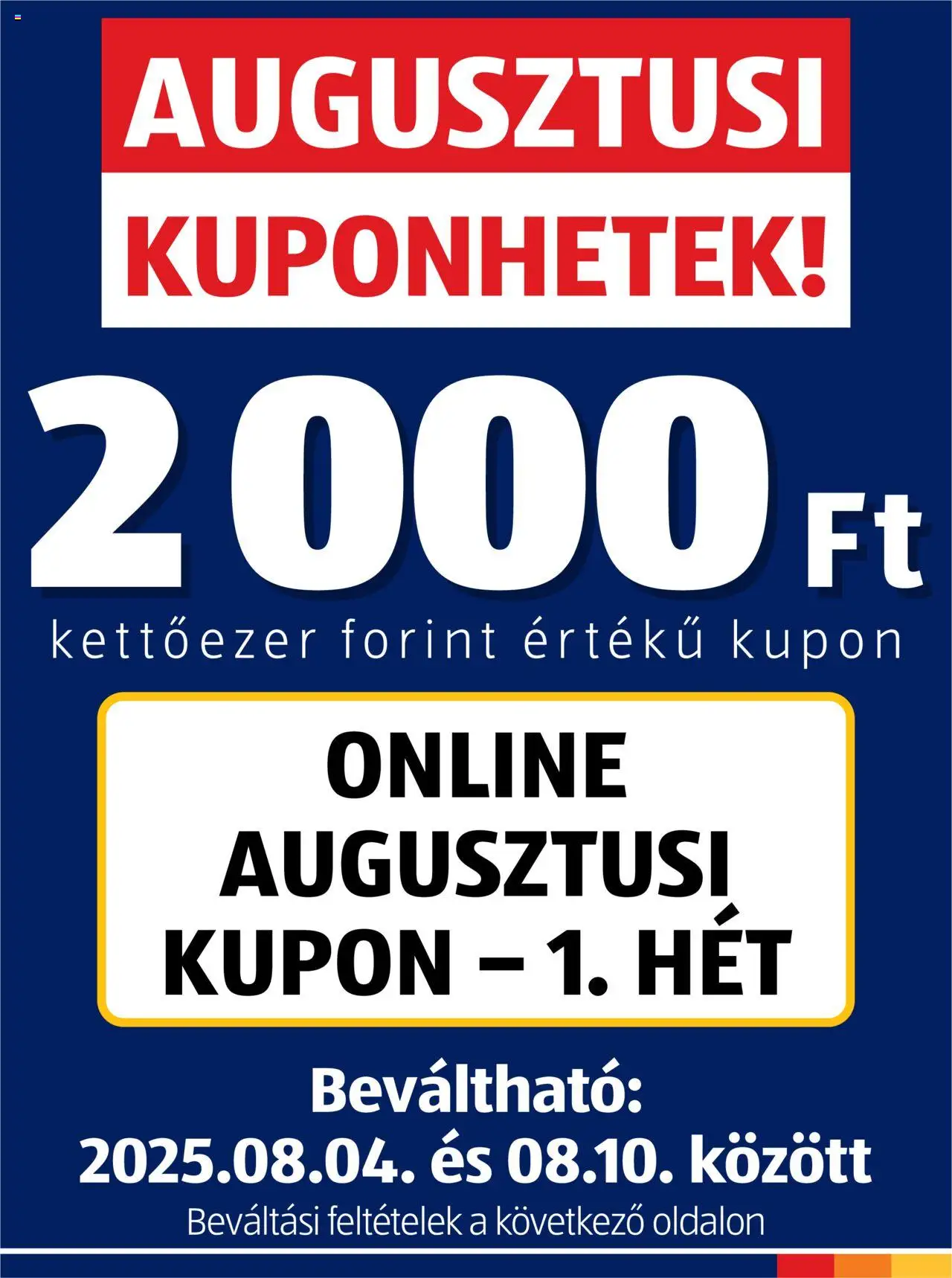 Aldi aktuális szórólap, érvényes 2025.08.04.-től - 1 oldal