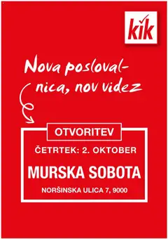 Predogled kataloga iz trgovine Kik veljaven od 28.09.2025