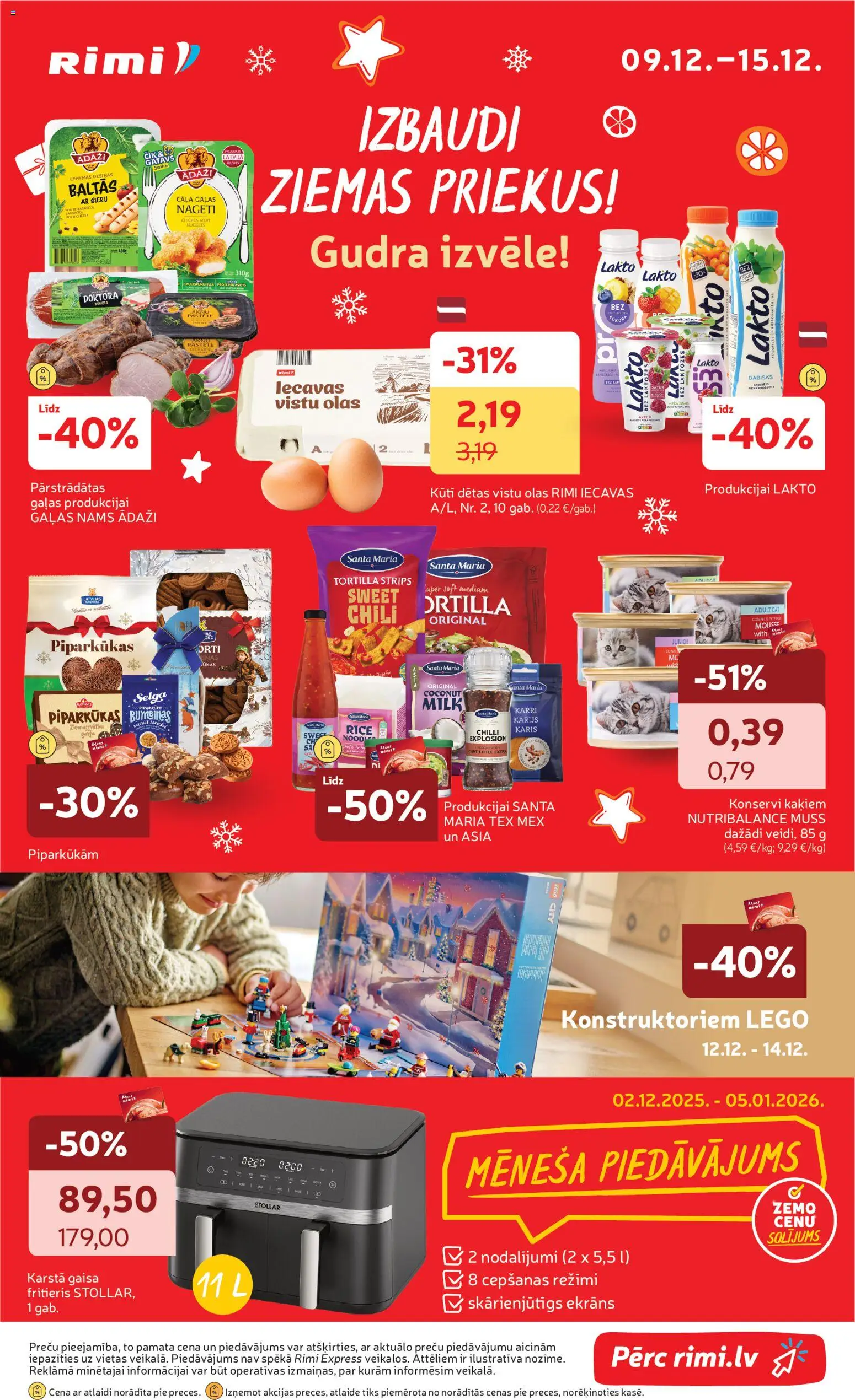 Skatīt Rimi akciju bukletu, derīgs no 2025.12.09