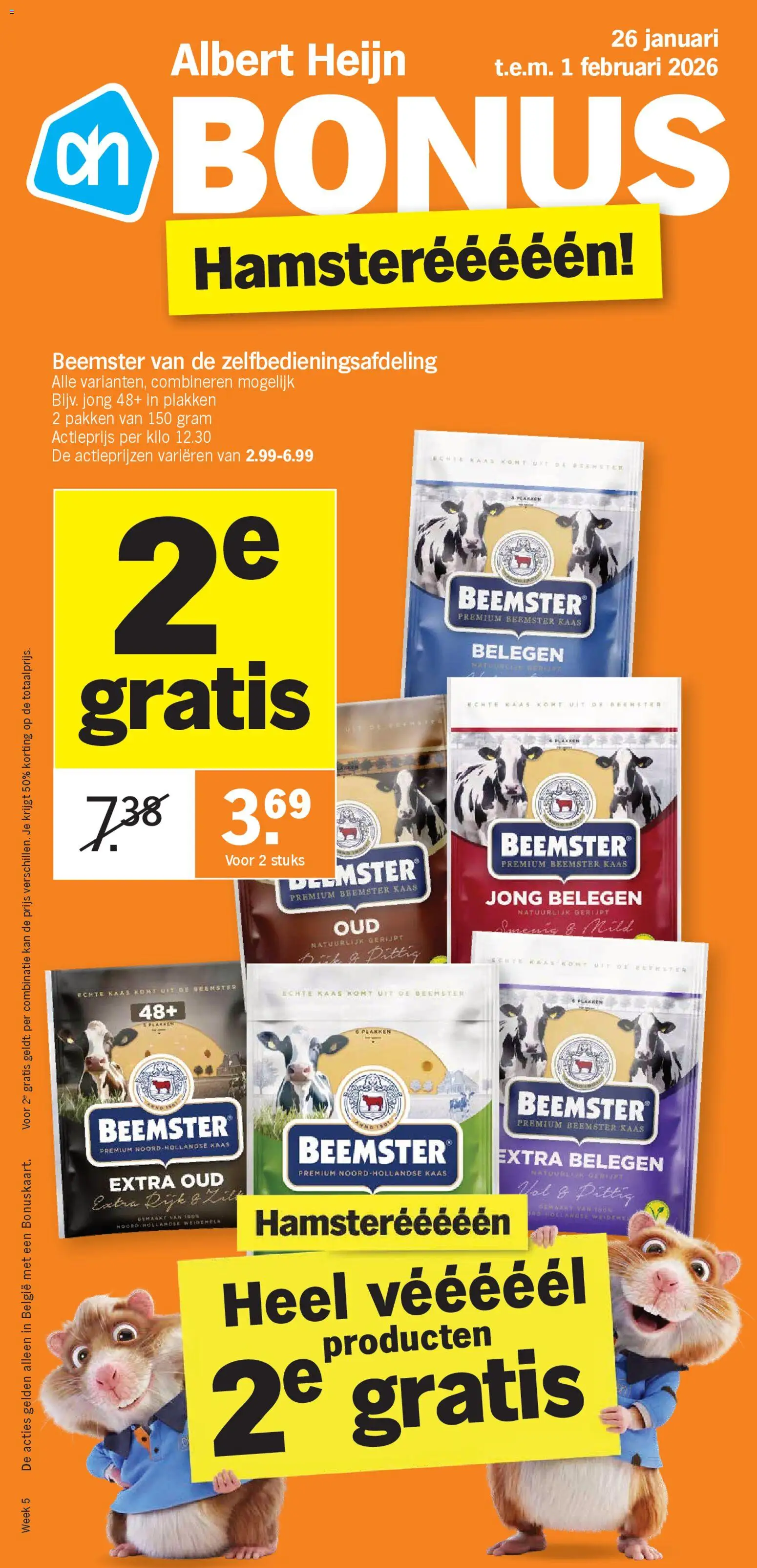 Voorbeeld van Folder week / de la semaine 5 van winkel Albert Heijn geldig vanaf 26/01/2026