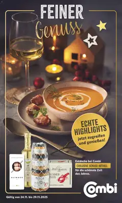 Vorschau von dem Prospekt des Geschäftes Combi, gültig ab dem 24.11.2025