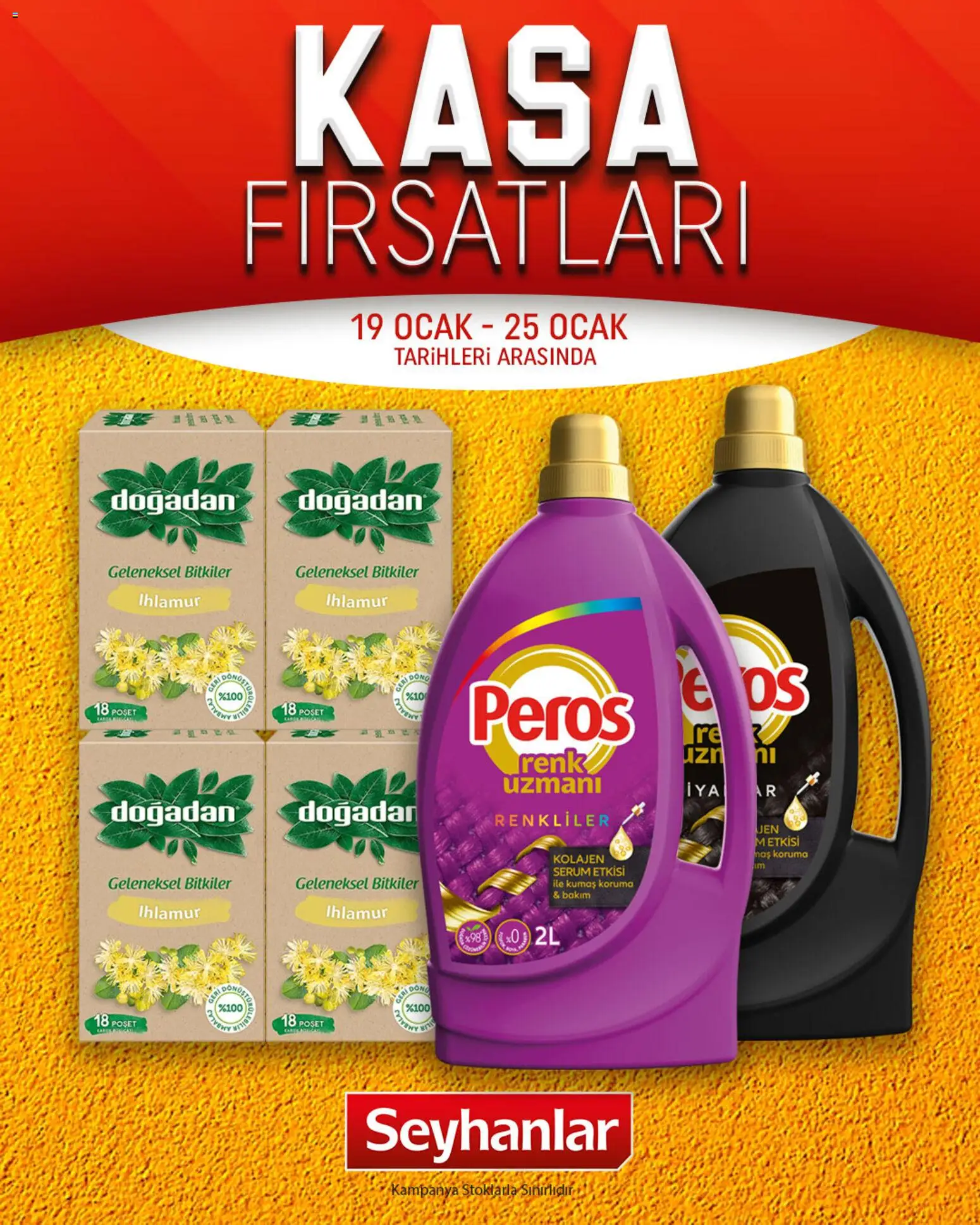 Seyhanlar Market Katalog Kasa Fırsatları 19.01.2026 - Broşürünün önizlemesi - Ocak, Ihlamur, Kasa
