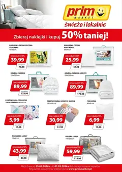 Pogląd gazetki "Promocja - Akcja Lojalnościowa Pościel Tekmar 50% Taniej" ze sklepu Prim Market ważnej od 05.01.2026
