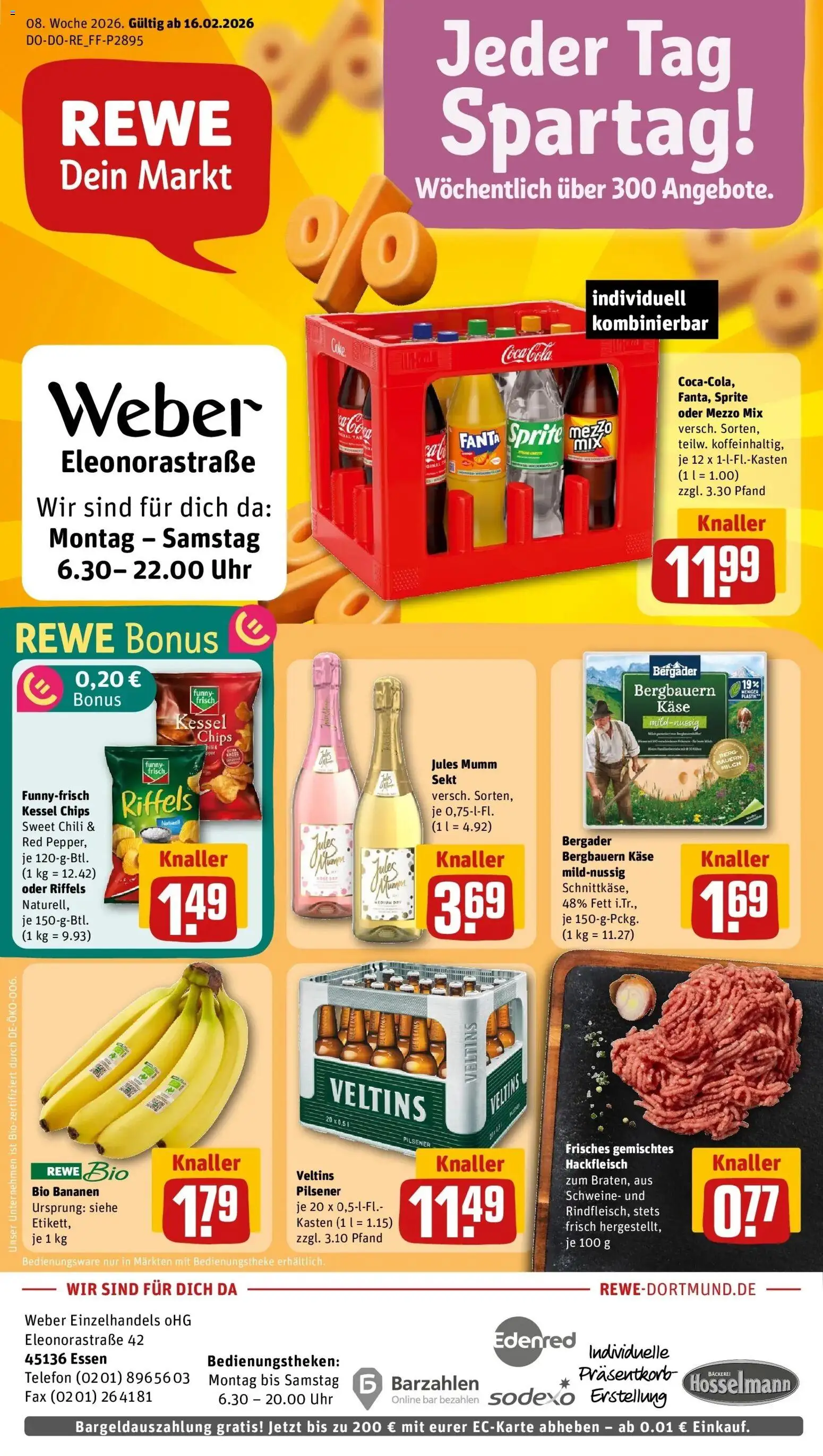 Vorschau von dem Prospekt des Geschäftes Rewe, gültig ab dem 16.02.2026