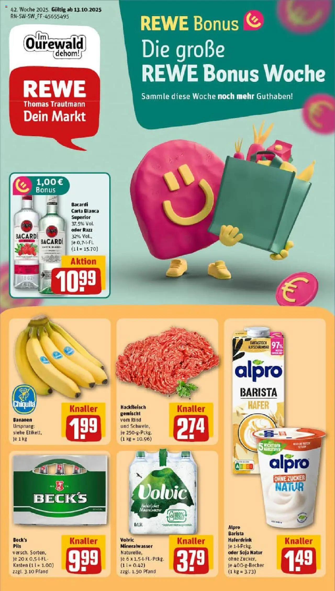 REWE Prospekt ab 13.10.2025 nächste Woche - Prospekt Fürth	