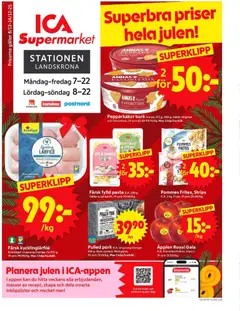 Förhandsgranska reklamblad Landskrona från butik ICA Supermarket gäller från 08/12/2025