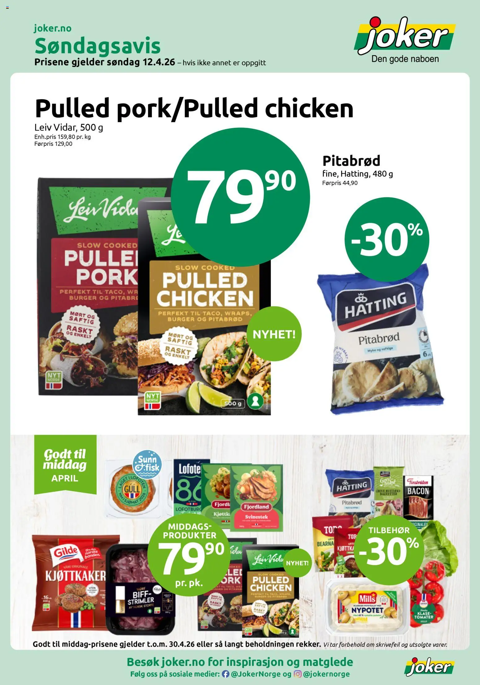 Forhåndsvis Joker kundeavis fra butikk Joker gyldig fra 12/04/2026