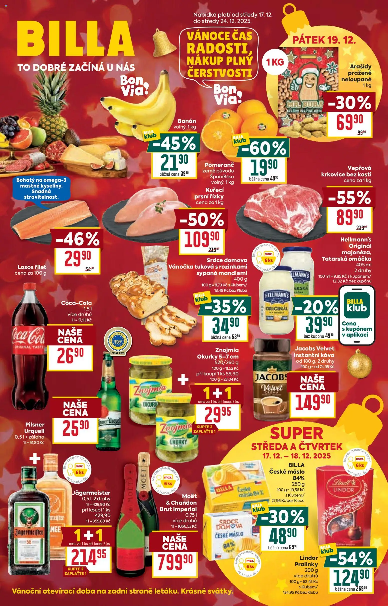 Náhled nabídky: Billa Velký leták platný od 17.12.2025