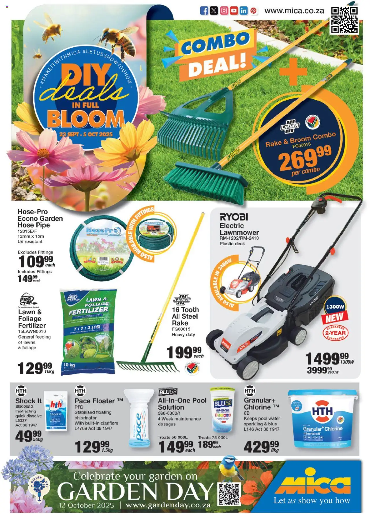 MICA National Leaflet Lite from 23/09 - 05/10/2025 > Promotions - Water, Broom, Pipe