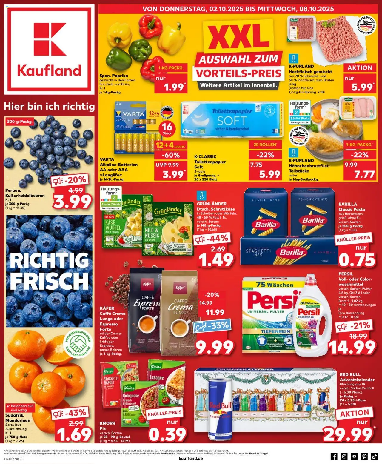Kaufland DE shop DE Folder Hannover geldig vanaf 02-10-2025 - Paginanummer 1
