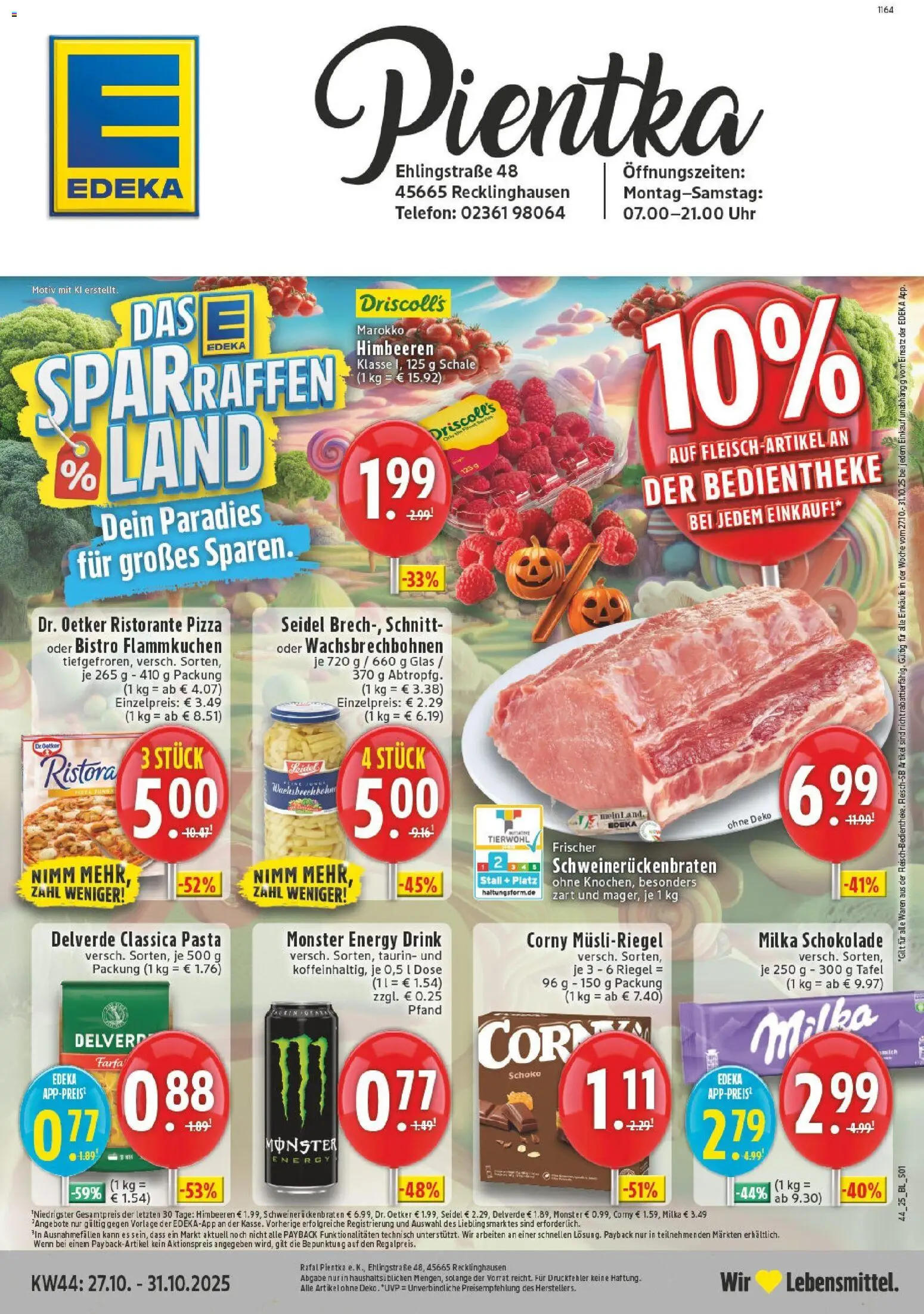 EDEKA Prospekt ab 26.10.2025 - Prospekt Recklinghausen Online