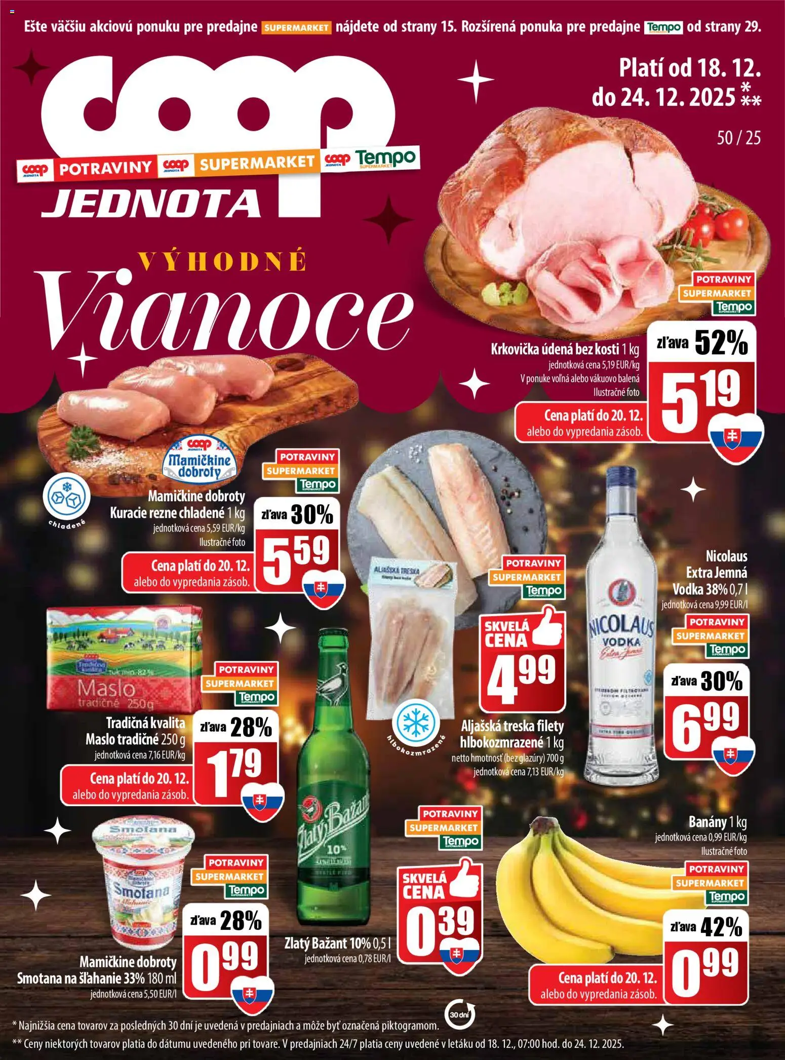 Náhľad COOP Jednota letáku platného od 18.12.2025