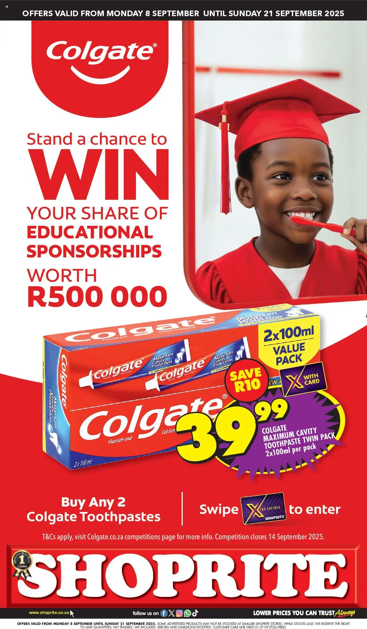 Shoprite Colgate Promotion 08/09 - 21/09/2025 >> Catalogue