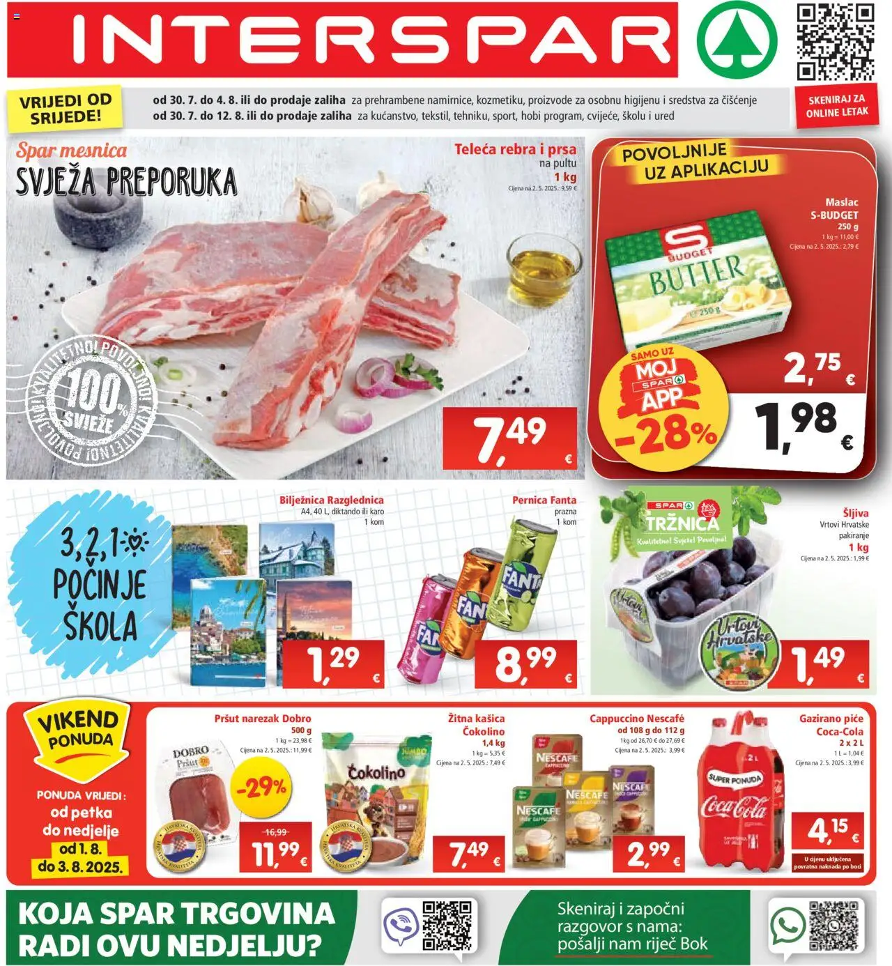 Interspar aktualni Katalog vrijedi od 30.07.2025 - tjedna akcija broj stranice 1