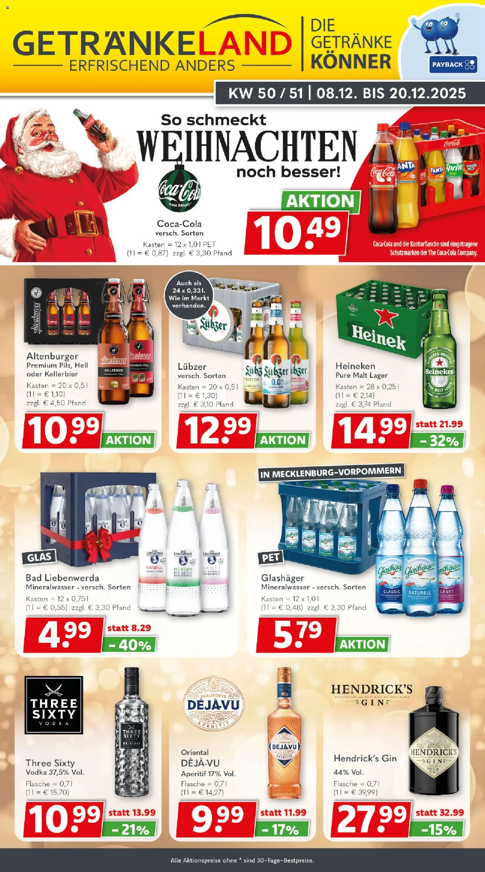 Vorschau von dem Prospekt des Geschäftes Getränkeland, gültig ab dem 08.12.2025