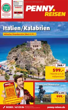 Vorschau von dem Prospekt des Geschäftes Penny Reisen, gültig ab dem 01.10.2025