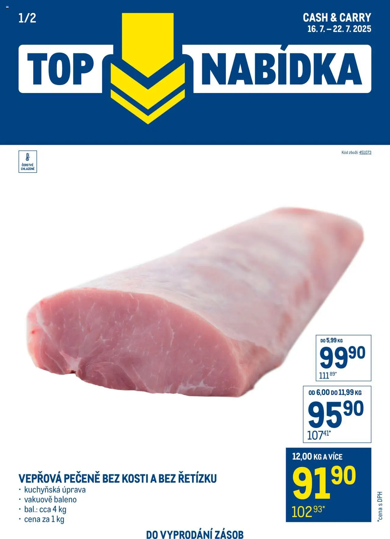  Makro Leták - Top nabídka maso od 16.07.2025 - Akce Makro