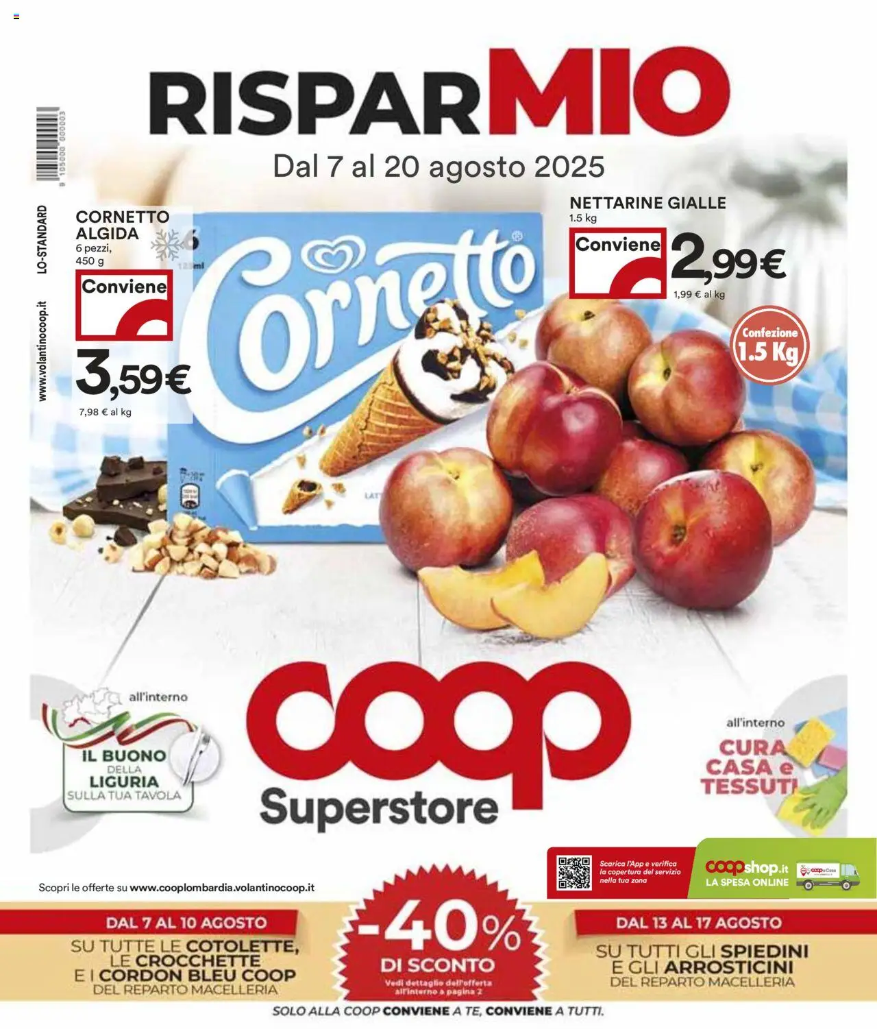 Volantino COOP valido da 07/08/2025 numero di pagina 1