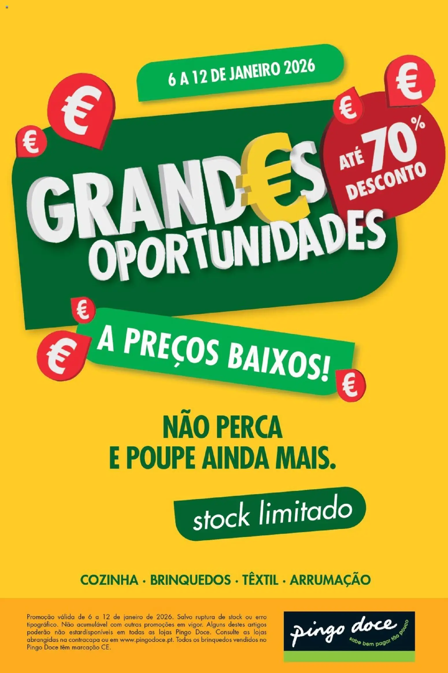 Pré-visualização do folheto da loja Pingo Doce válida a partir de 06/01/2026 - Brinquedos, Perca