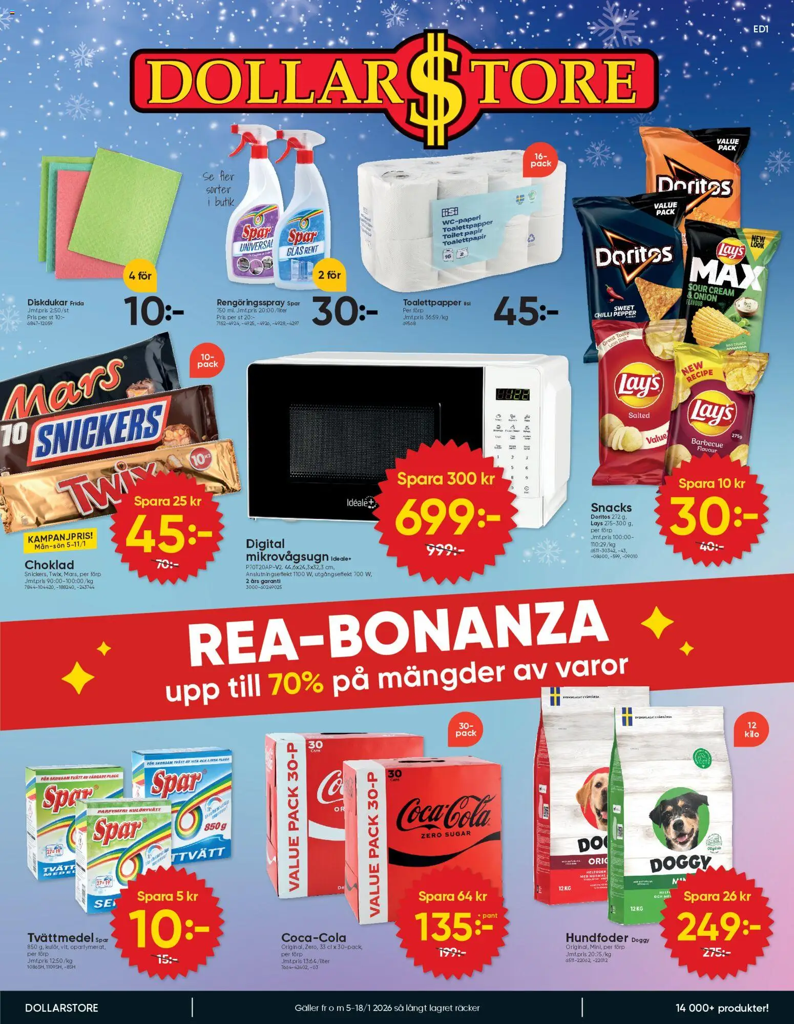 Förhandsgranska reklamblad Aktuella reklamblad Dollar Store från butik Dollar Store gäller från 01/05/2026