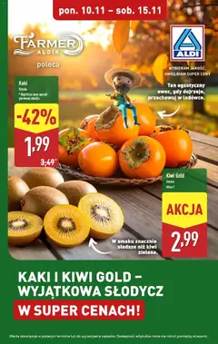 Pogląd gazetki "Kaki i kiwi" ze sklepu Aldi ważnej od 10.11.2025