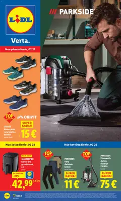 LIDL parduotuvės leidinio Leidinys - Ne maisto prekių pasiūlymai galiojančio nuo 2026.02.23 peržiūra