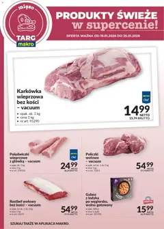Pogląd gazetki "Produkty świeże w supercenie" ze sklepu Makro ważnej od 19.01.2026