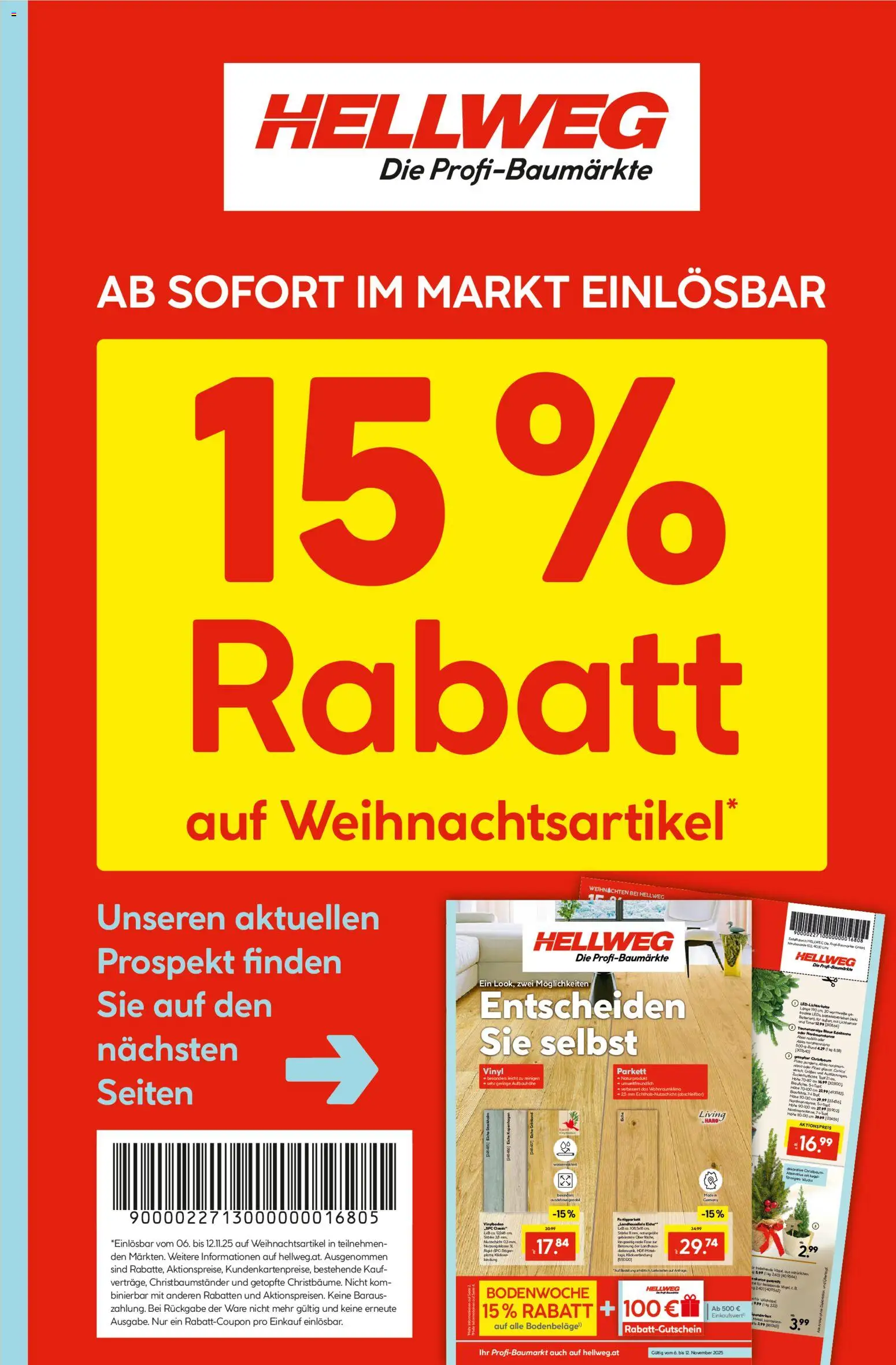 Vorschau der Angebote: HELLWEG Flugblatt gültig ab 06.11.2025