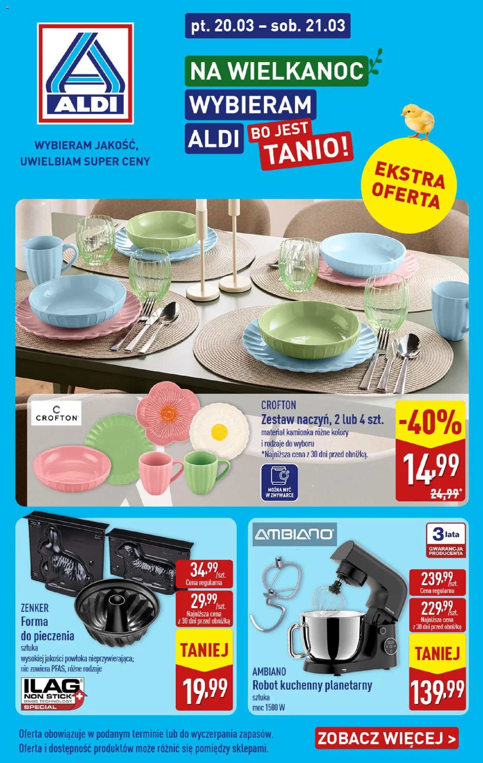 Náhled nabídky: Aldi Polsko Aldi Polsko leták - Oferta specjalna na Wielkanoc platný od 20.03.2026 - Robot, Forma