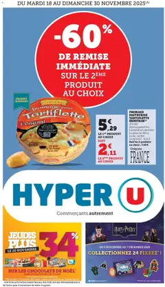 Prévisualisation de Catalogue du magasin Hyper U formulaire valide 18/11/2025