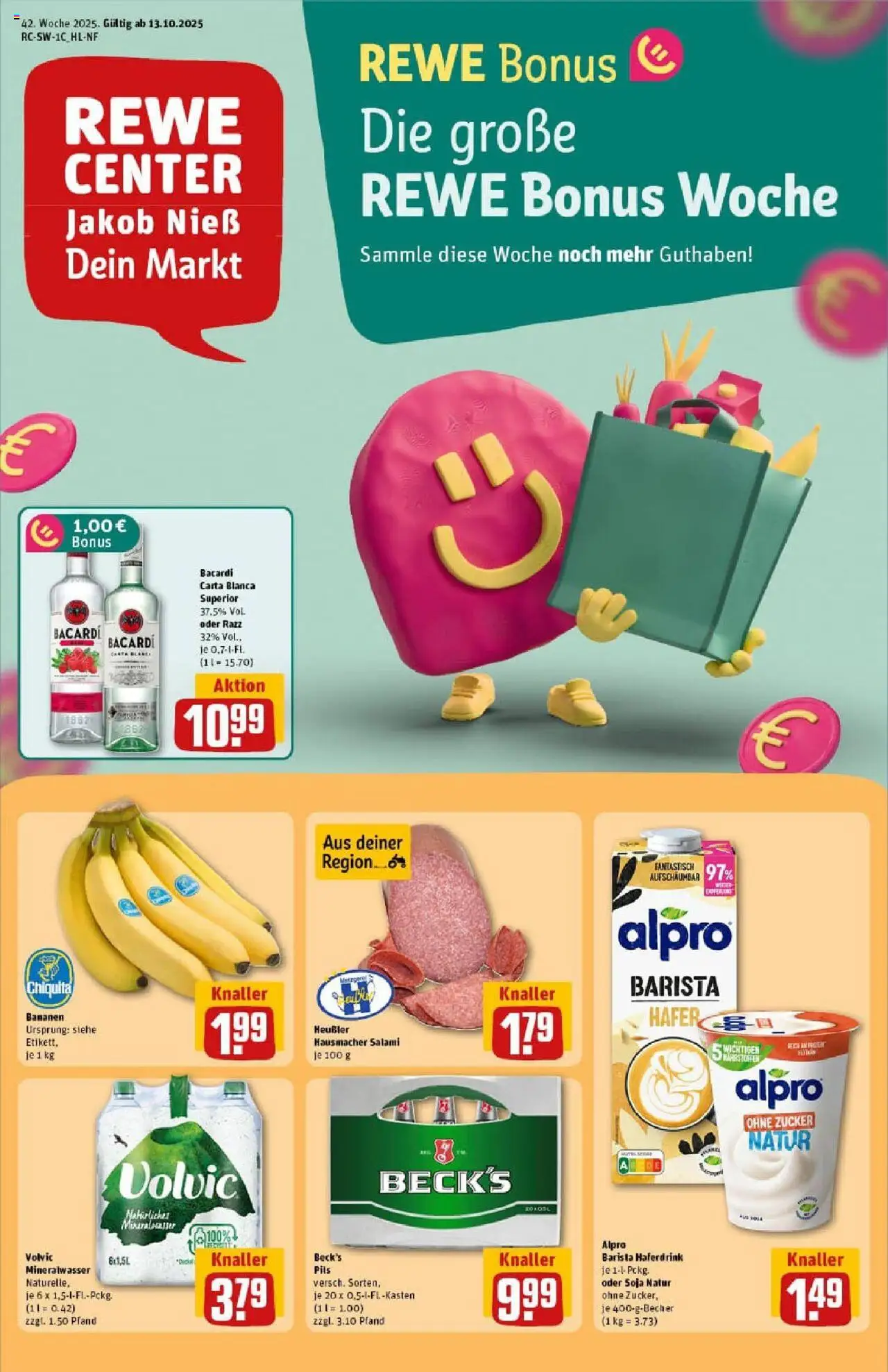 REWE Prospekt ab 13.10.2025 nächste Woche - Prospekt Heidenheim	