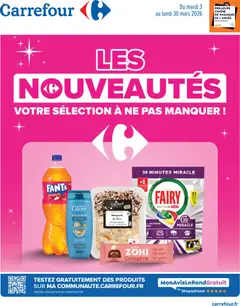 Prévisualisation de Les nouveautés de mars du magasin Carrefour formulaire valide 03/03/2026