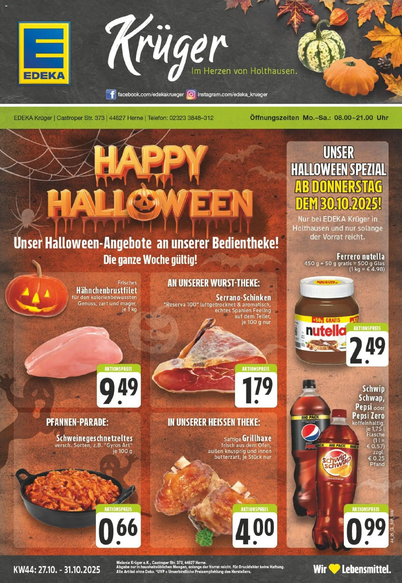 Vorschau von dem Prospekt des Geschäftes Edeka, gültig ab dem 26.10.2025