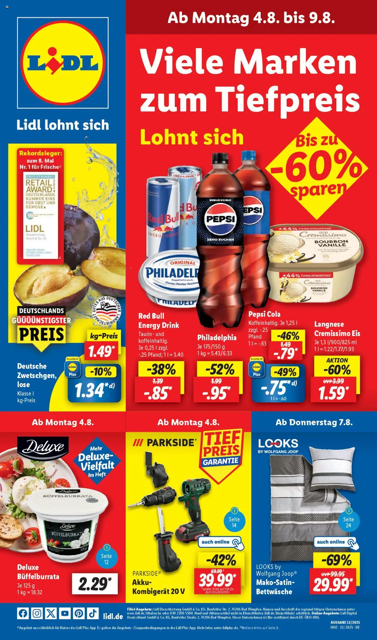 LIDL Prospekt ab Montag 04.08.2025 > Prospekt Marne