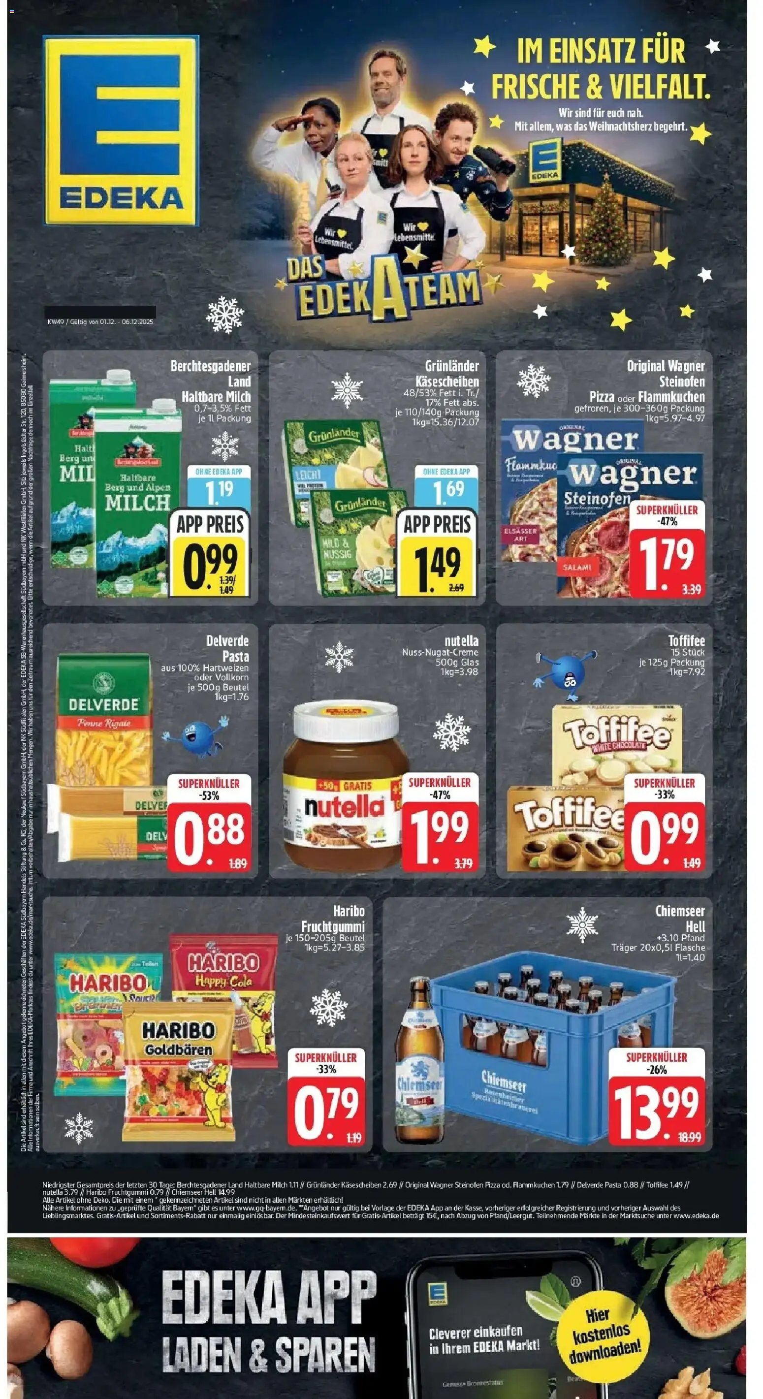 Vorschau von dem Prospekt des Geschäftes Edeka, gültig ab dem 01.12.2025