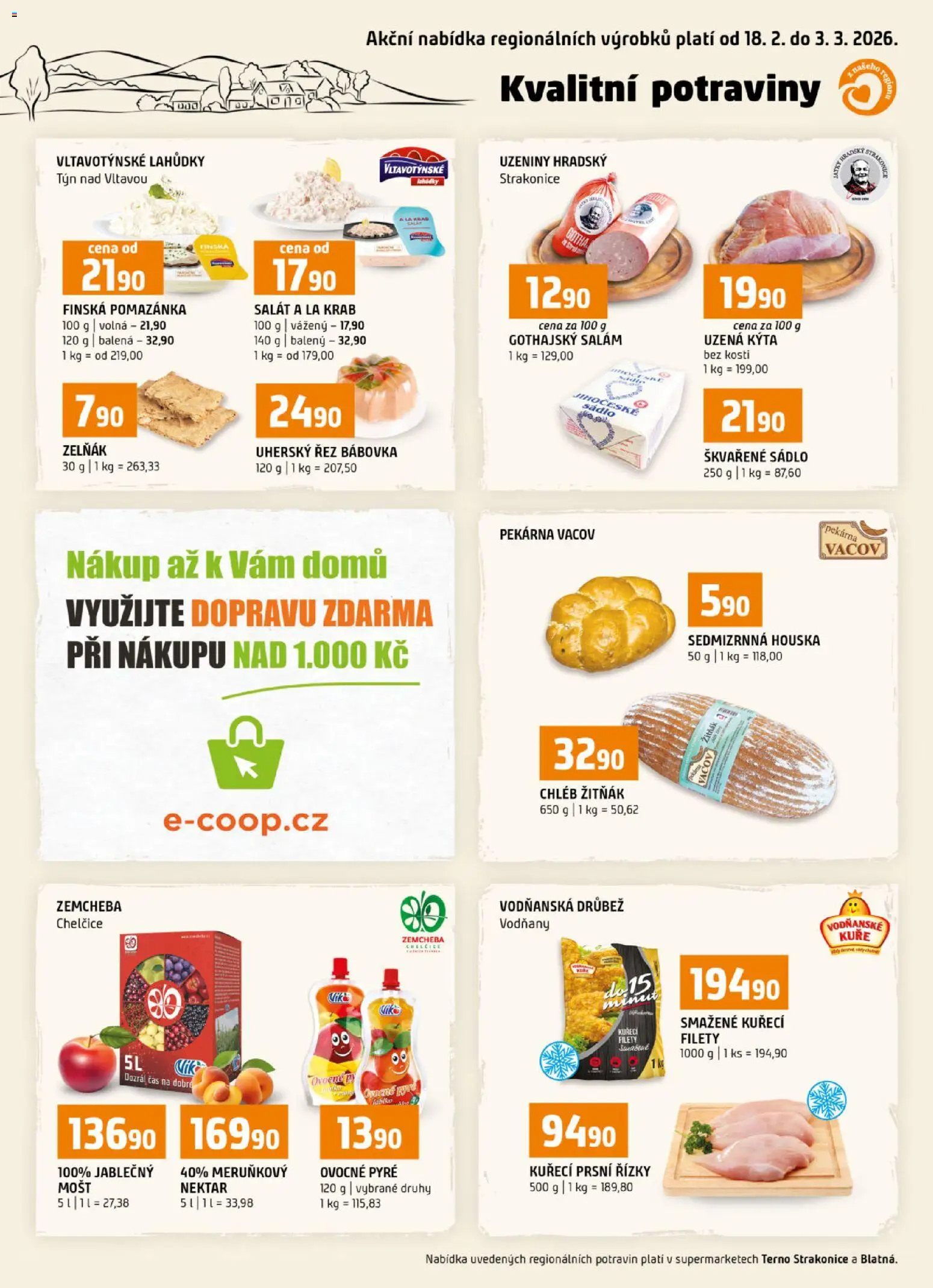 Náhled nabídky: Terno Leták - Blatná, Strakonice platný od 18.02.2026