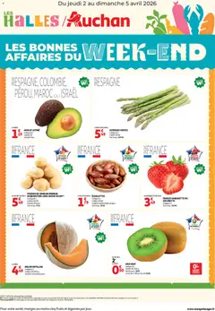 Prévisualisation de Auchan Les bons plans du week-end dans votre hyper du magasin Auchan formulaire valide 02/04/2026