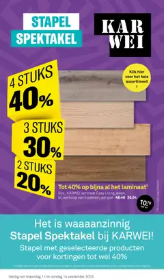 Voorbeeld van Folder van winkel KARWEI geldig vanaf 01-09-2025