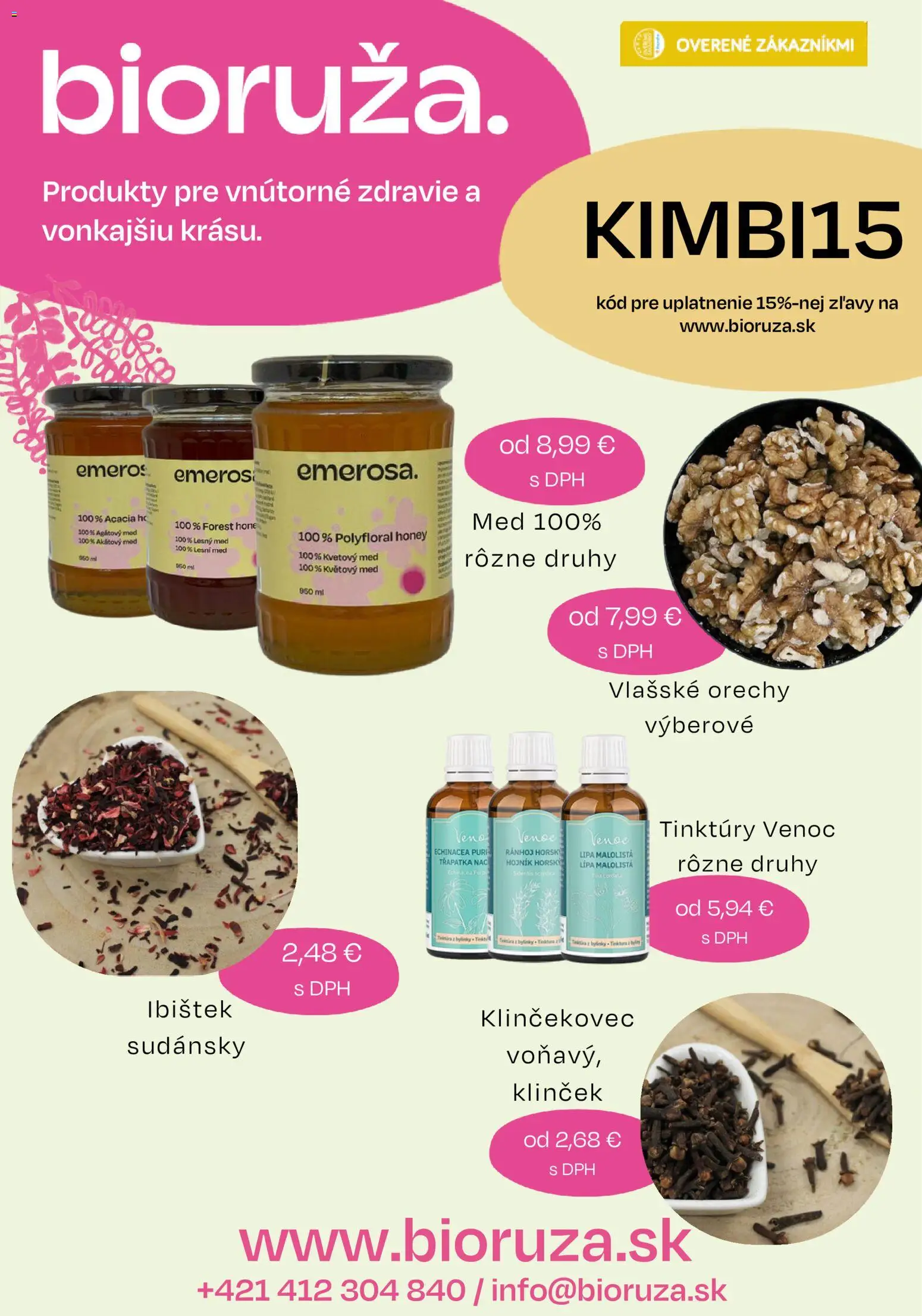 Náhľad Bioruža s.r.o. letáku platného od 08.11.2025 - Med, Orechy, Vlašské orechy