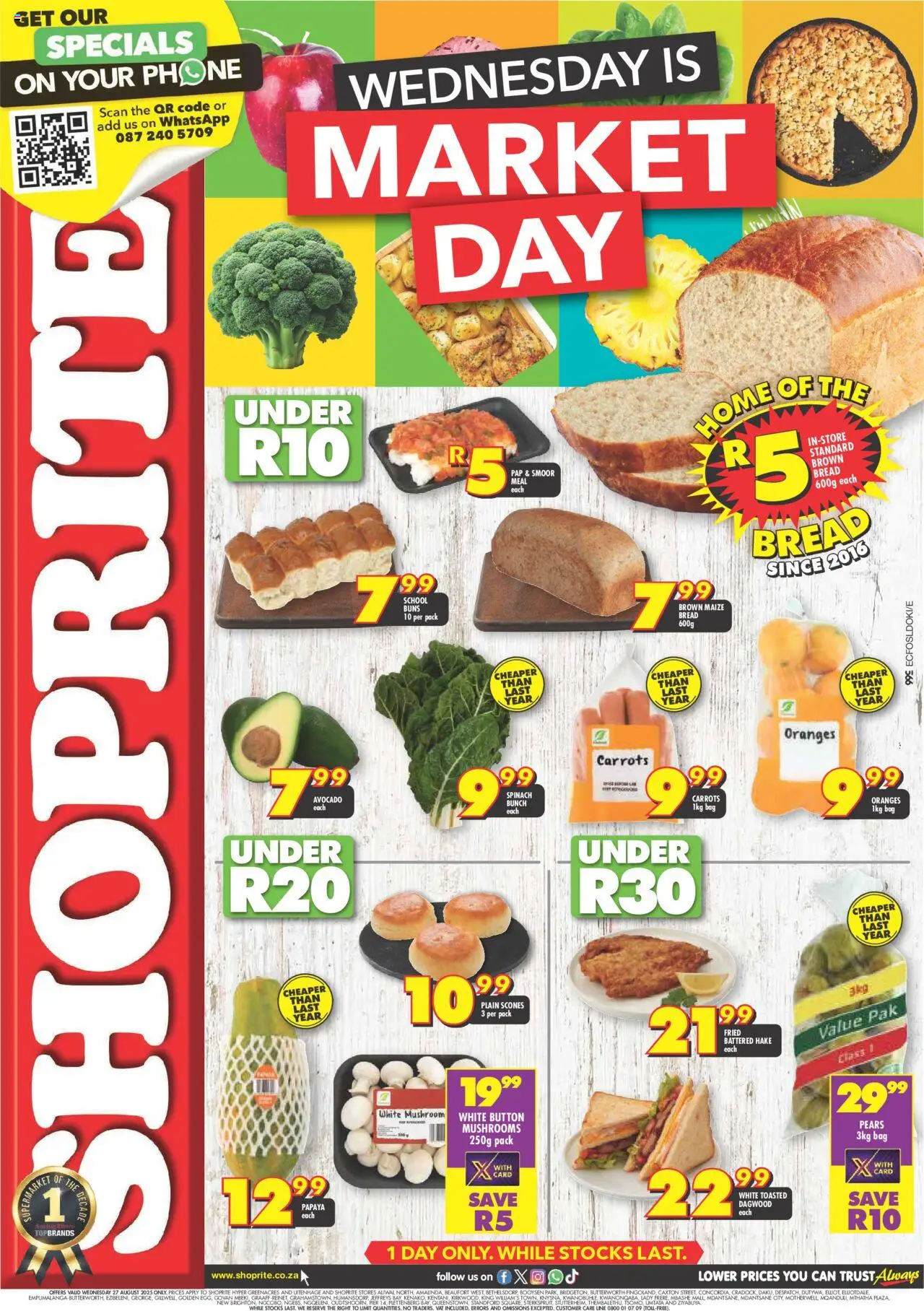 Shoprite Eastern Cape - Market Day Deals 27/08 - 27/08/2025 >> Catalogue