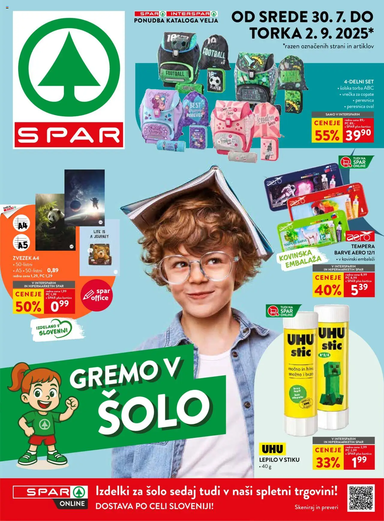 Spar Katalog gremo v šolo od 30.07.2025 > Aktualna ponudba - stran 1