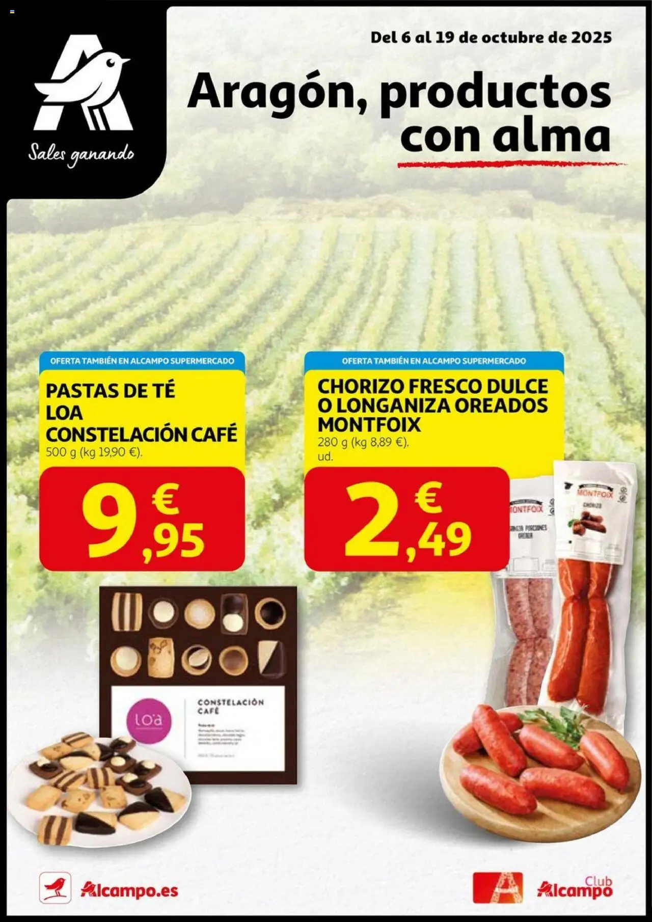 Alcampo folleto 06/10/2025 - 19/10/2025 > Aragón, productos con alma