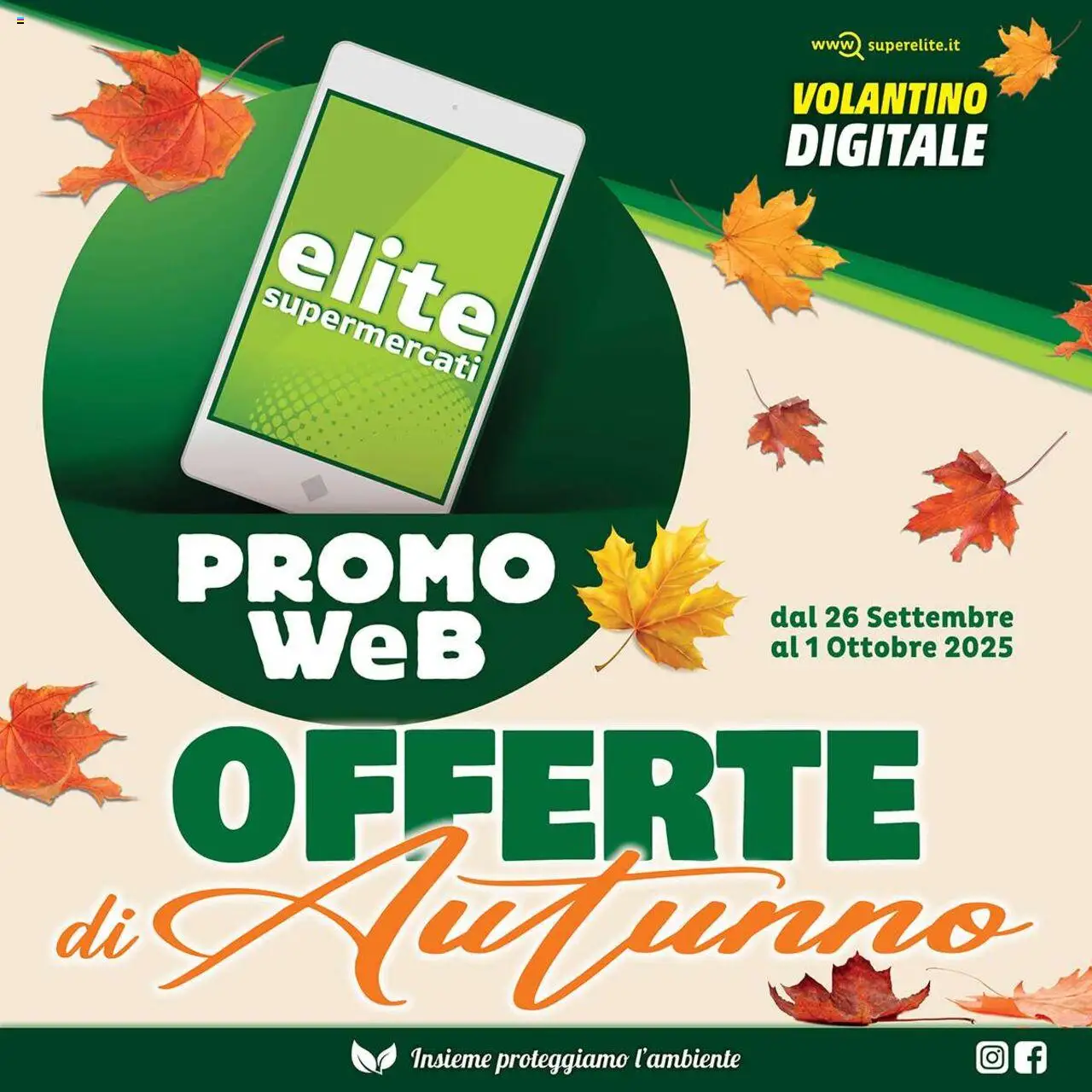 Volantino Elite Supermercati valido da 26/09/2025 numero di pagina 1